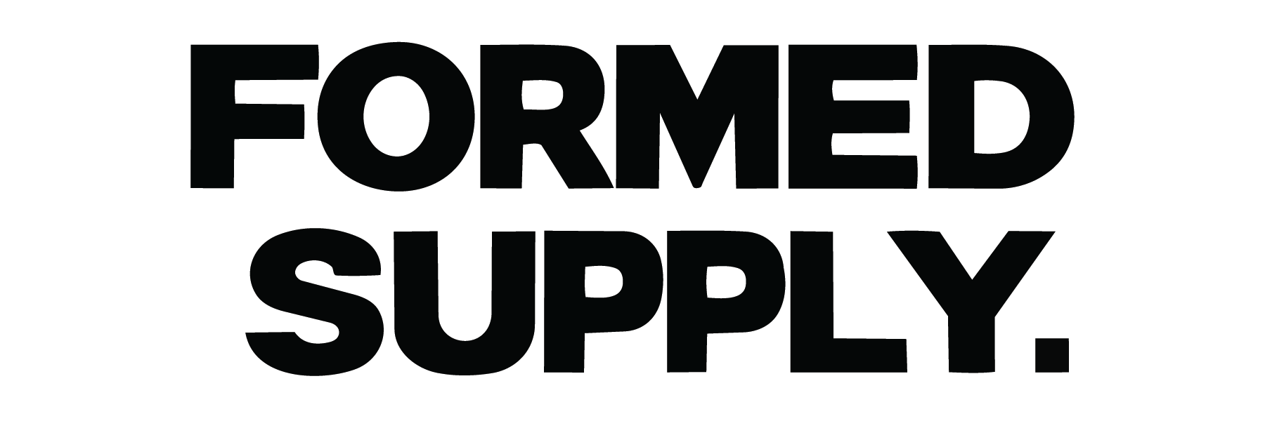 Formed Supply black wordmark on white